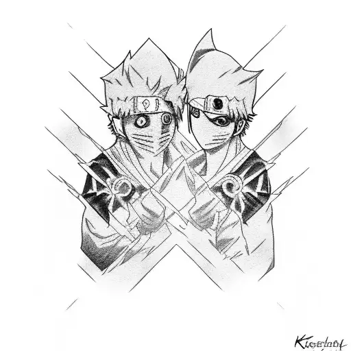 Friendship Symbolized By Kakashi And Obito Eyes