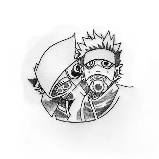 Friendship Symbolized By Kakashi And Obito Sharingan