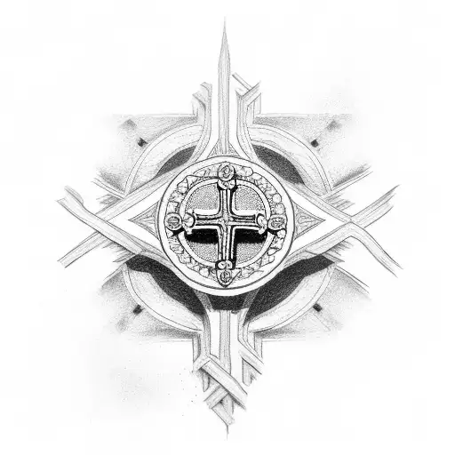 Christian Cross With A Biblical Verse