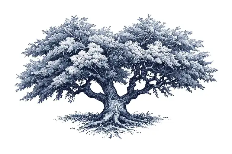 Huose Under The Tree