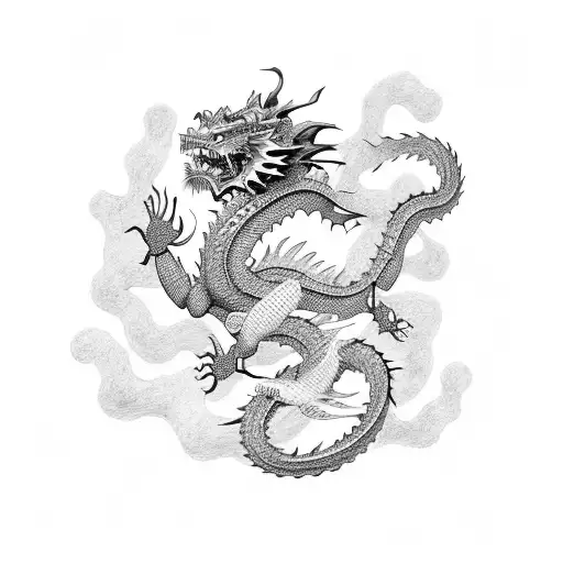 Japanese Dragon With A Gangster Vibe
