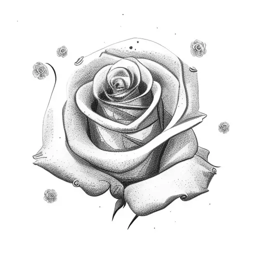 German Flag With Roses And Flowers