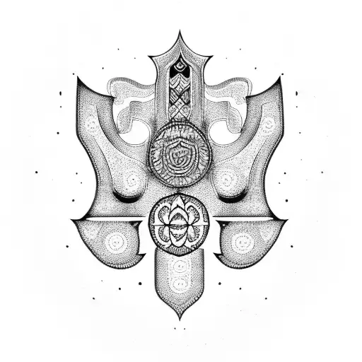Hamsa Symbol Mandala