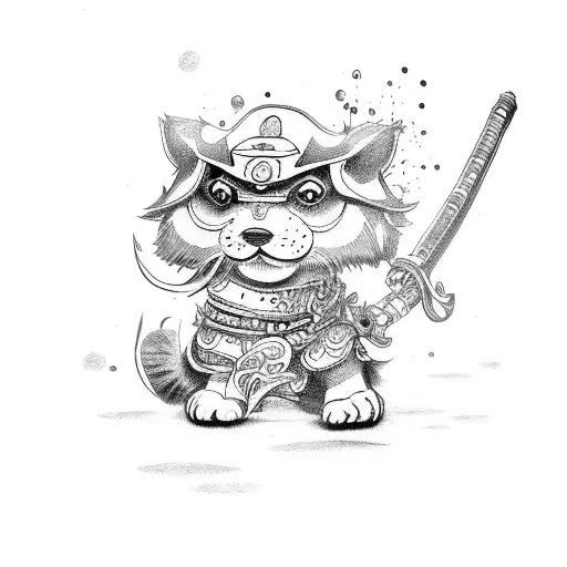 The Cute Car With Samurai Sword