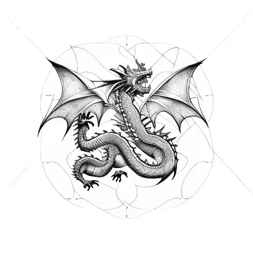 Dragon Tenant Une Piece De Puzzle