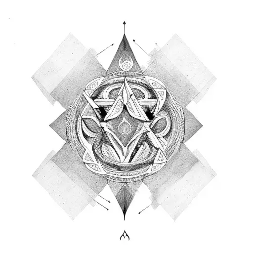 A Minimalist Design Of A Half Shiv And Half Parvati Symbol