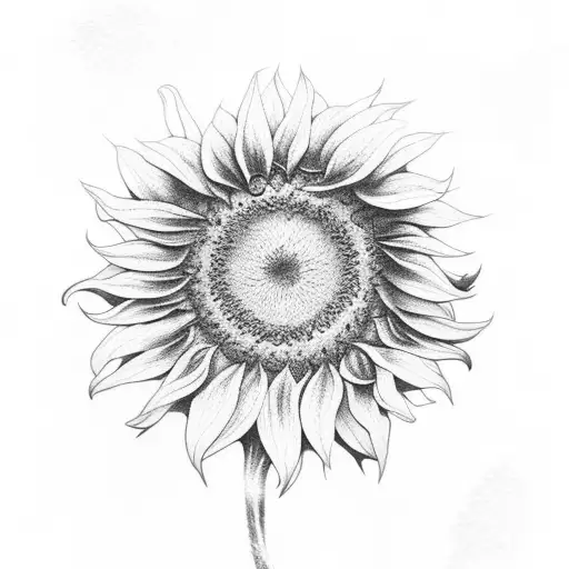 Sunflower With Lavender