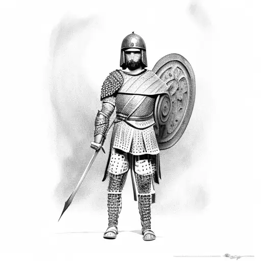 Roman Soldier With Spear