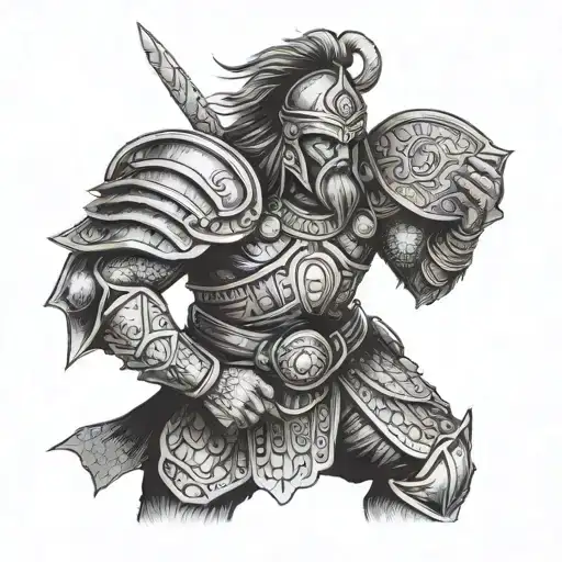 Ancient Warrior Standing