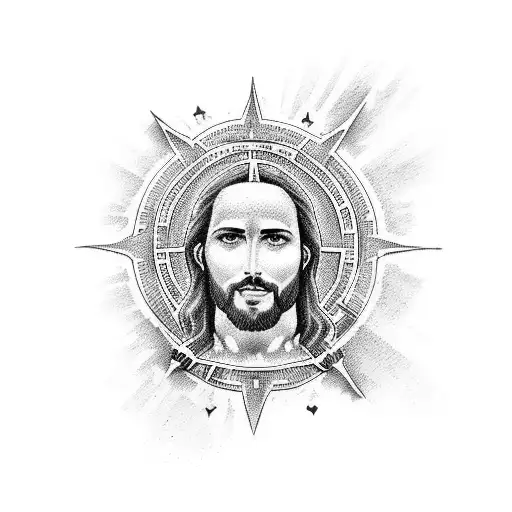 Jesus En La Bandera De El Salvador