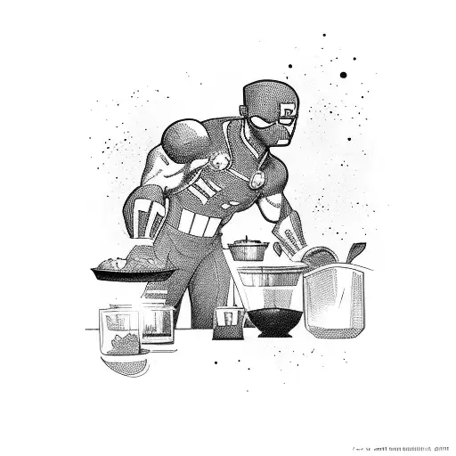A Marvel Superhero Cooking Up A Storm In The Kitchen