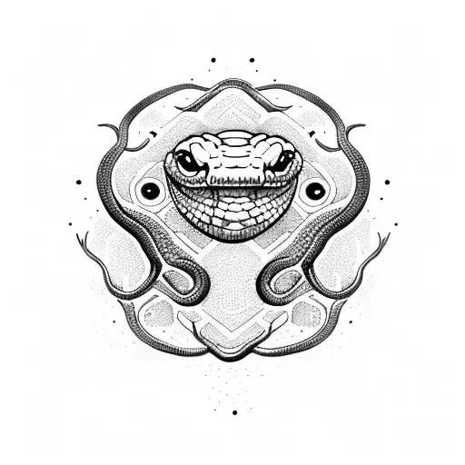 Snake With Eyes Color