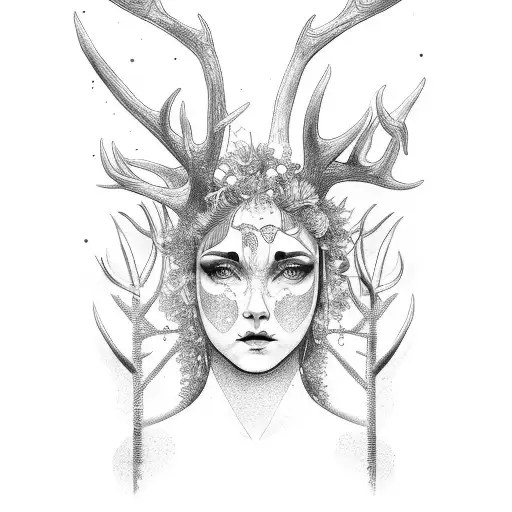 Gemini Forest Goddess Sleeve Antlers