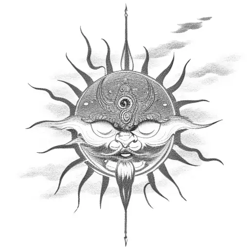 Sun Cloud Thunder God