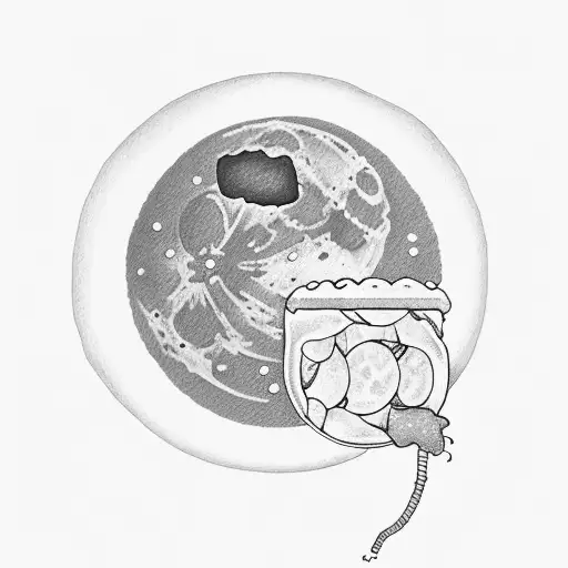 Elon Musk Eating A Pie In The Moon