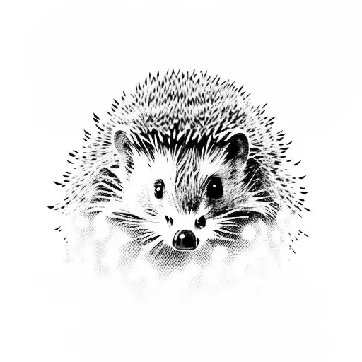 Hedgehog Driving Retro Car