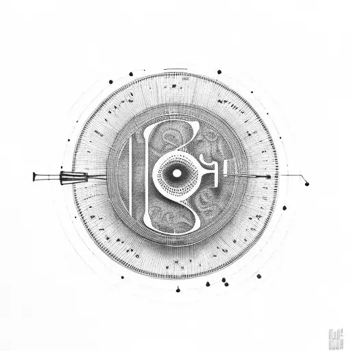 Vinyl Record With Numbers And Music Notes Around It