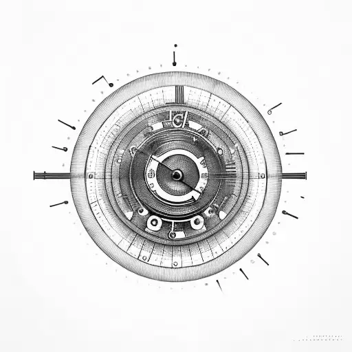 Vinyl Record With Numbers And Music Notes Around It