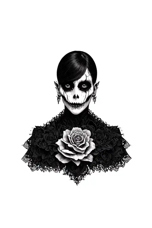 Dark Goth Lines Only Use Black