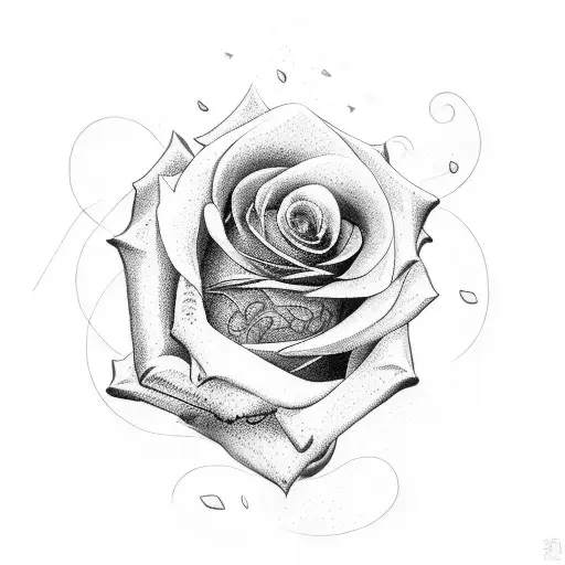 Rose And Honey Suckle Tatto