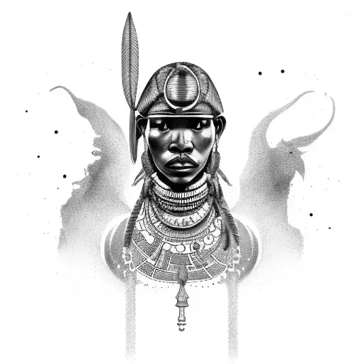 Standing Up October Libra Warrior With African Tribes Details