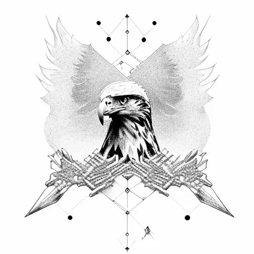 Entrepreneurship Symbolized By An Eagle Breaking Free From Chains