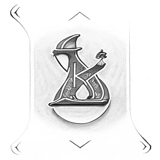 Playing Card With The Letter K And G In It