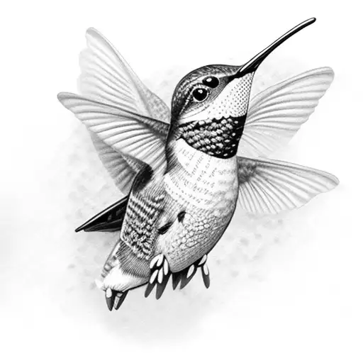 Hummingbird With Frog