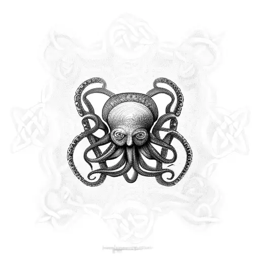 Celtic Octopus For Hand