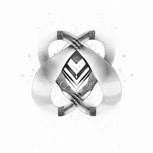 Infinity Symbol With Hearts And The Letters P T V