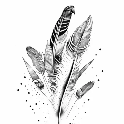 Feather Of A Parrot