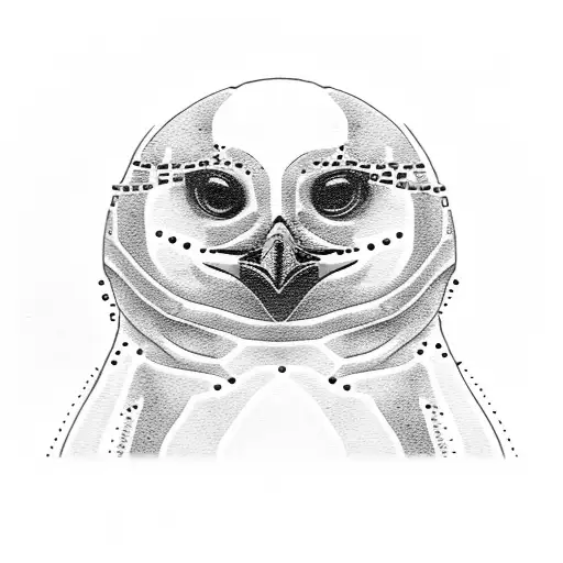 Penguin Breaking Out Of Egg