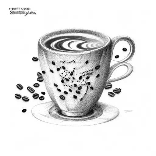 Crema Coffee With Picture Of Coffee Cup