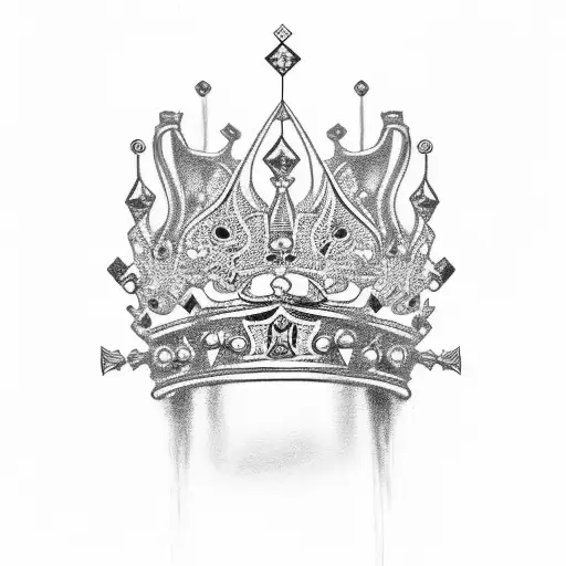 A Crown Made Of Motorcycle Parts