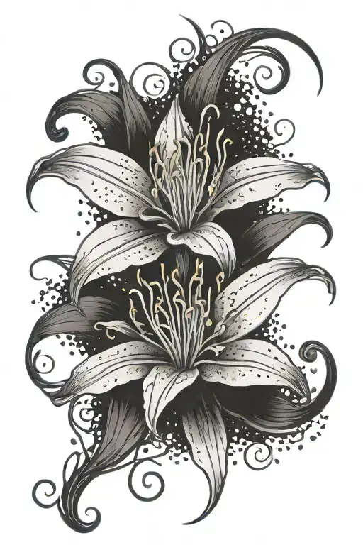 Spider Lily Cross Intertwined