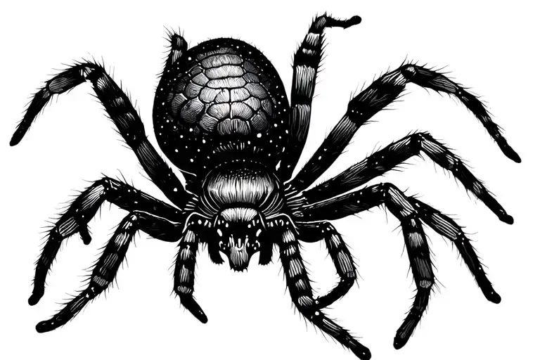 Black Widow Spider Hanging