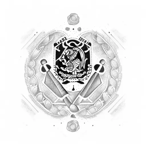 Mexican And Colombian Flag