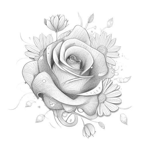 A Vibrant Bouquet Of Flowers With Each Petal Representing A Different Country Visited