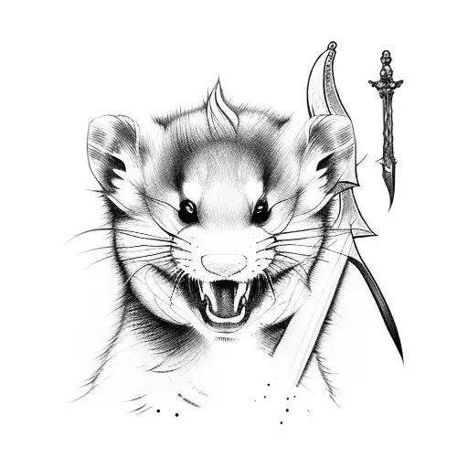 Ferret With Sword