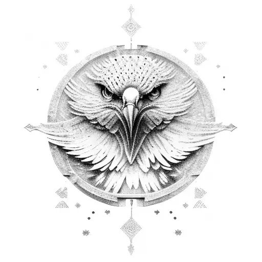 Colloseum With Eagle