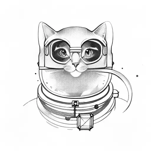Cat Astronaut In Space