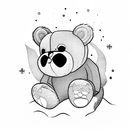 Teddy Bear Snowboard