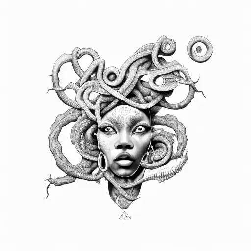 Powerful African Medusa
