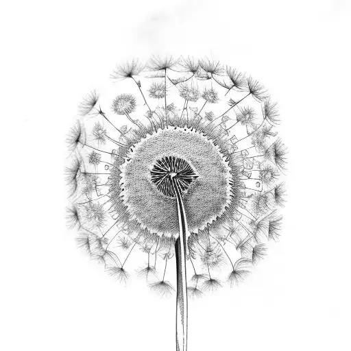 An Open Book With Poetic Verses Forming A Dandelion Field