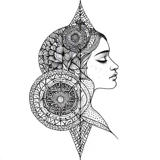 Gemini And Aquarius Patern Geometrical