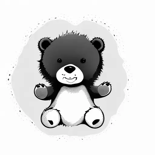 Adorable Cartoon Baby Bear