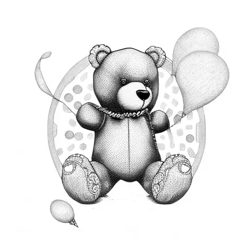 Teddy Bear With Chain