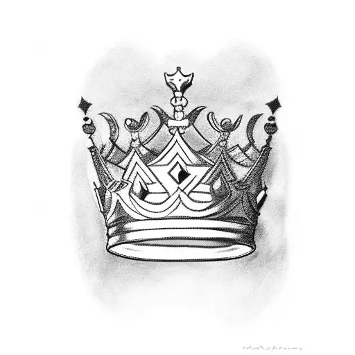 King's Crown Hanging On W