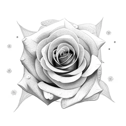 Rose Flower With The Word Madilyn As The Stem