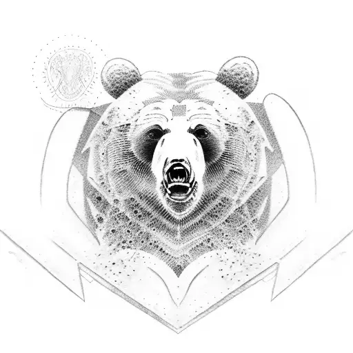 Bear Fighting An Angel